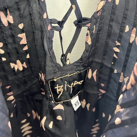 JOHNNY WAS by BIYA Black Silk Dress Size XS - Picture 2 of 8